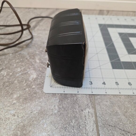 Vintage Art Deco Telechron Black Bakelite Electric Alarm Clock Model CF769 Works - Picture 13 of 14